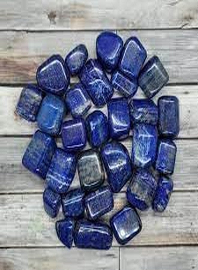 TOI SHOP Blue Lapis Tumble/Pebbles Stone. for Reiki, Crystal, Vastu, Fang Shui Aura, Home Decor, Office Decor, Gifting, Good Luck, showpiece etc. (Blue Lapis, 900gm) - Image 2
